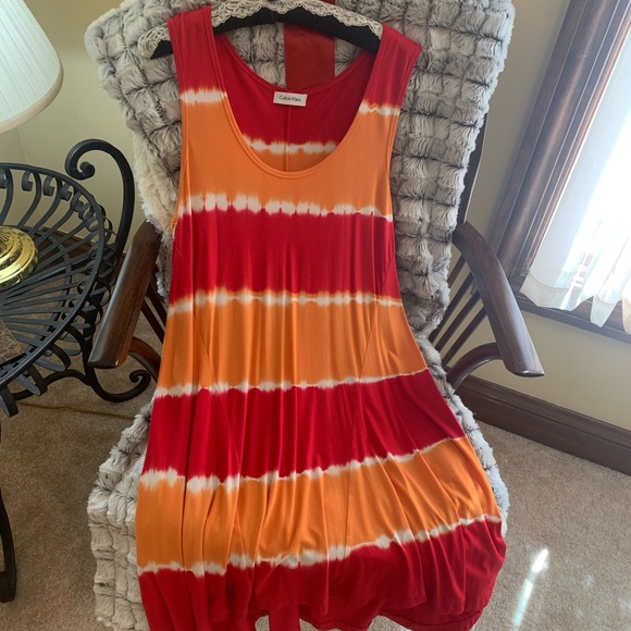 CALVIN KLEIN SLEEVELESS DRESS SIZE M/L - Picture 8 of 9